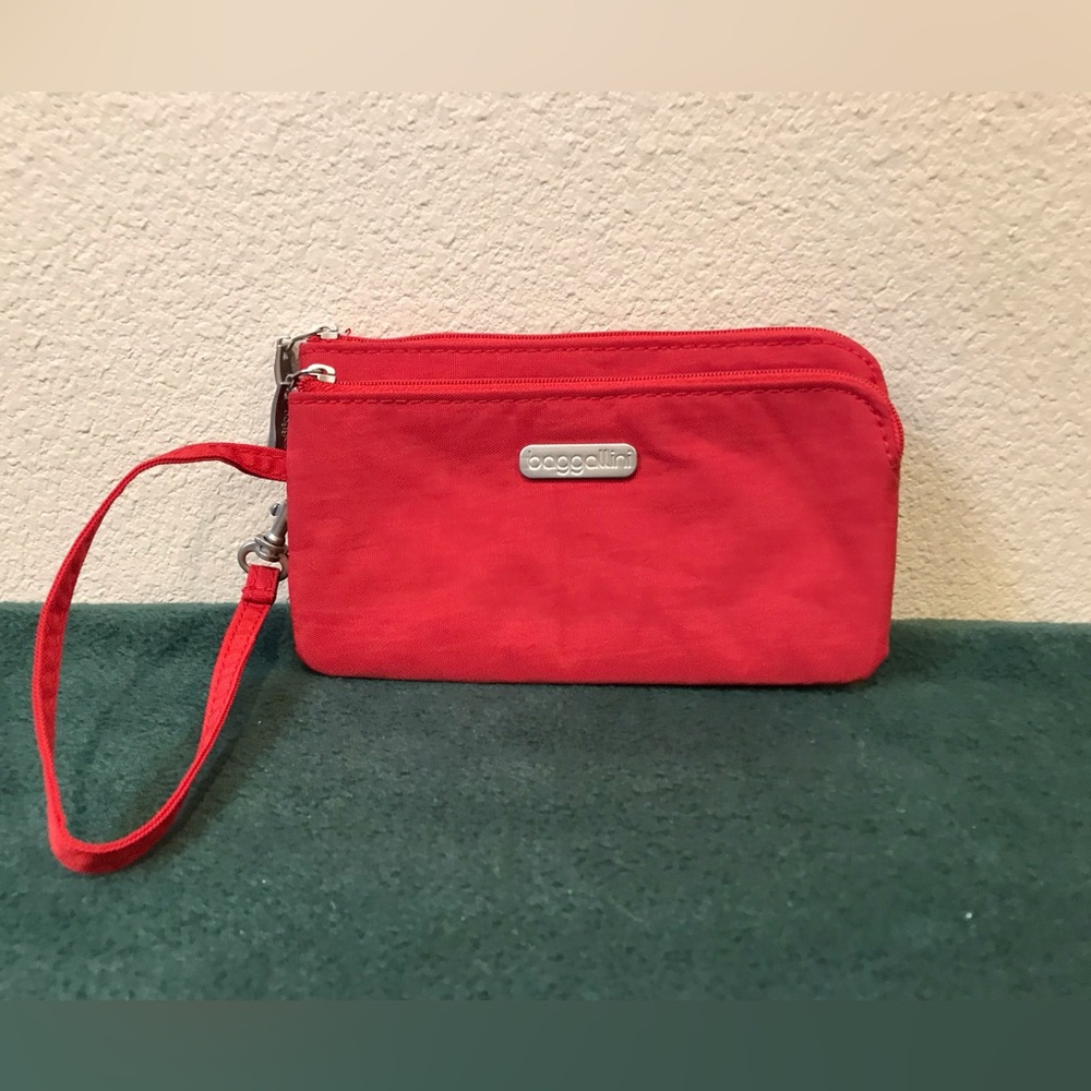 Baggallini Red Nylon Wristlet